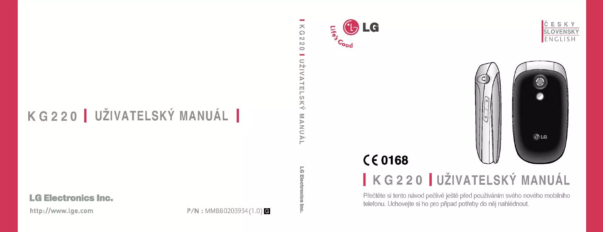 Mode d'emploi LG KG220