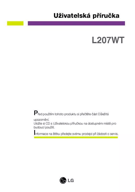 Mode d'emploi LG L207WT-PF