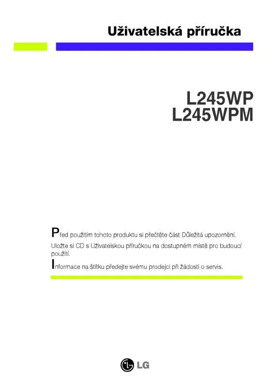 Mode d'emploi LG L245WP-BN