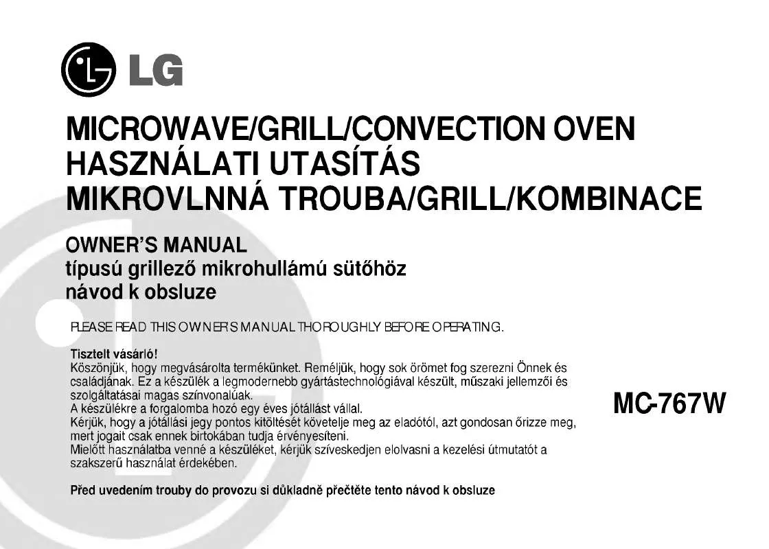 Mode d'emploi LG MC-767W