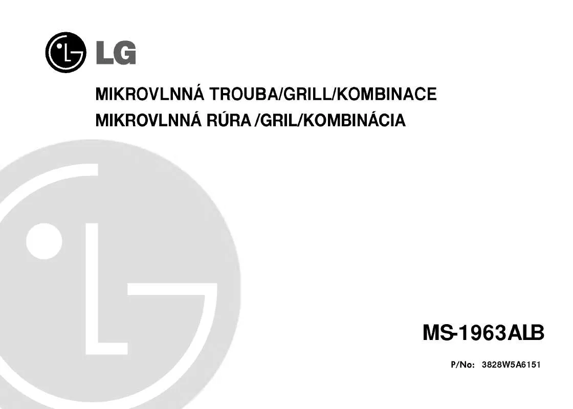 Mode d'emploi LG MS-1963ALB