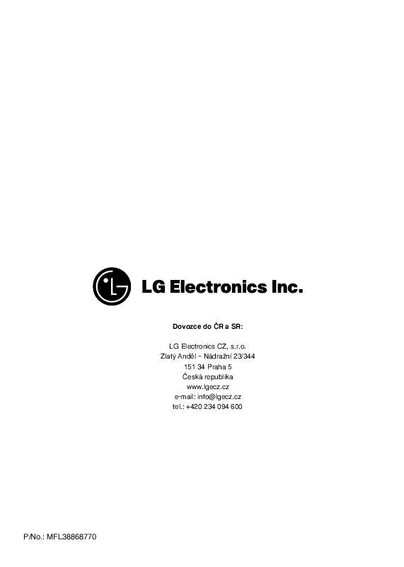 Mode d'emploi LG WD-14440TDS