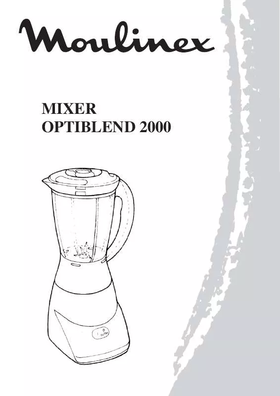 Mode d'emploi MOULINEX MIXER OPTIBLEND 2000