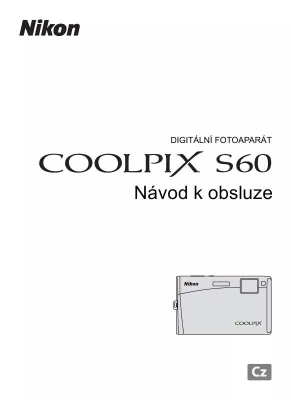 Mode d'emploi NIKON COOLPIX S60
