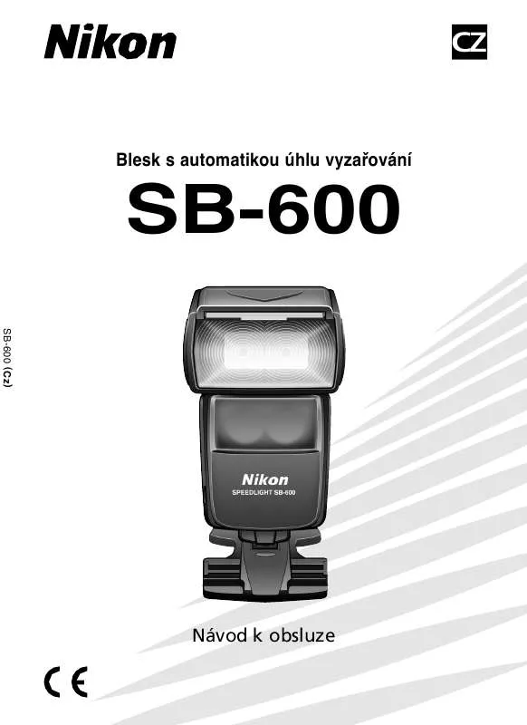 Mode d'emploi NIKON SB-600