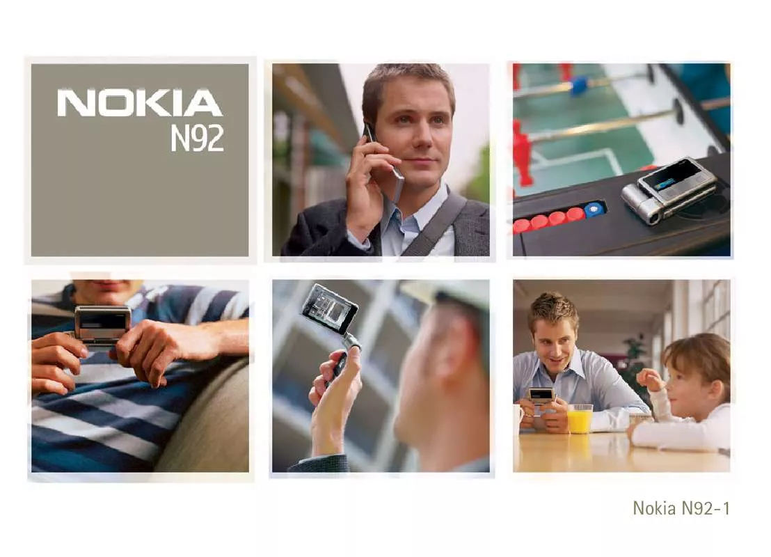 Mode d'emploi NOKIA N92-1