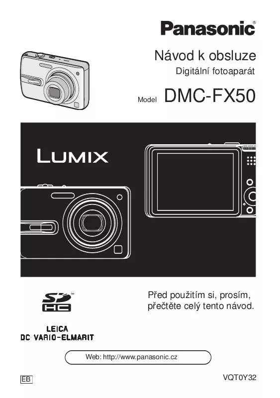 Mode d'emploi PANASONIC LUMIX DMC-FX50