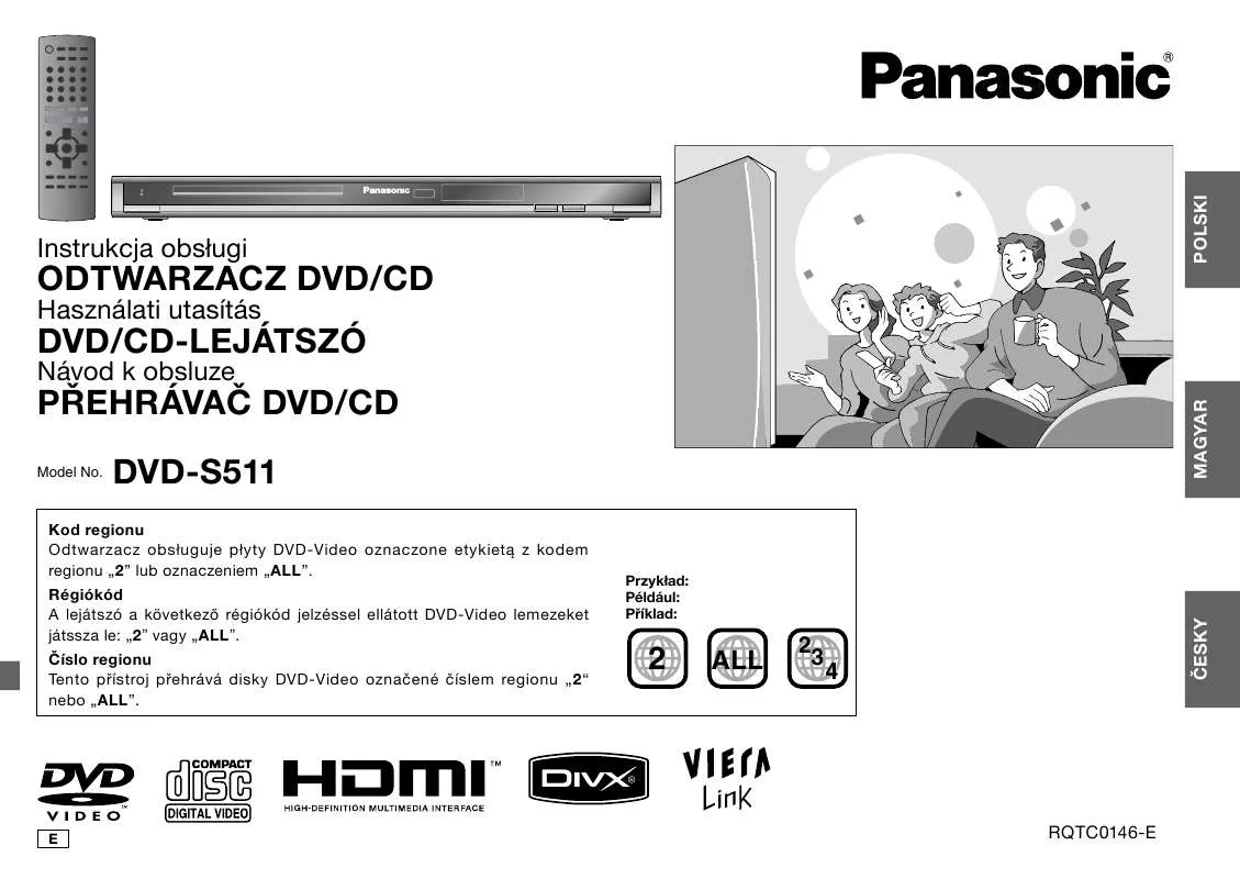 Mode d'emploi PANASONIC DVD-S511