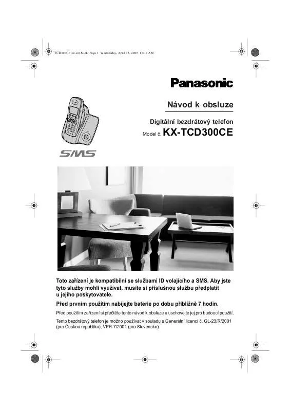 Mode d'emploi PANASONIC KX-TCD300CE