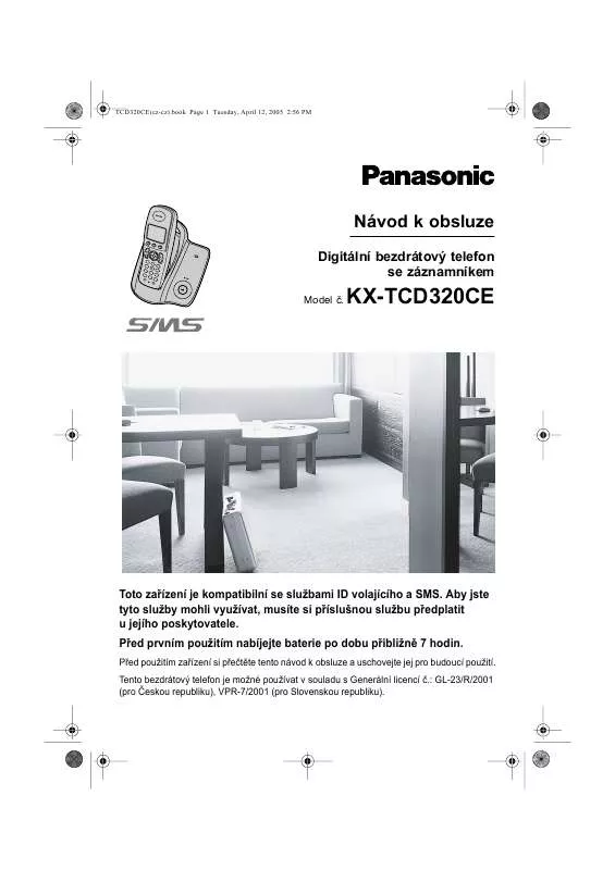 Mode d'emploi PANASONIC KX-TCD320CE