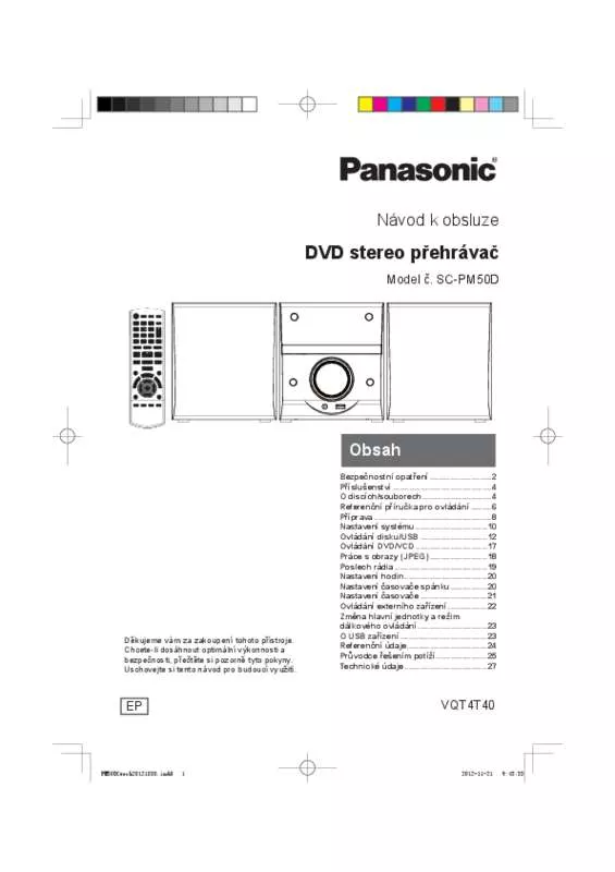 Mode d'emploi PANASONIC SC-PM50D