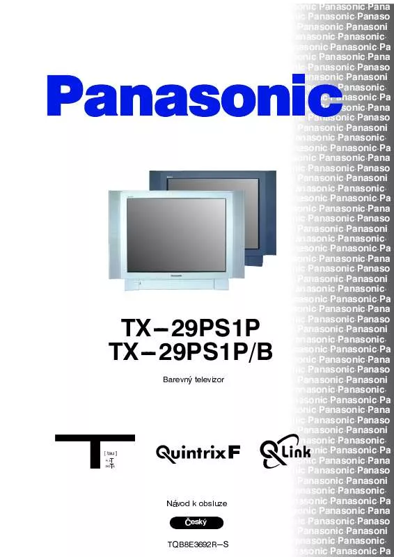 Mode d'emploi PANASONIC TX-29PS1P