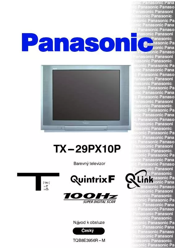 Mode d'emploi PANASONIC TX-29PX10P