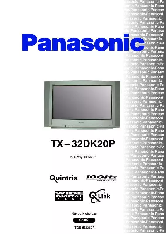 Mode d'emploi PANASONIC TX-32DK20P