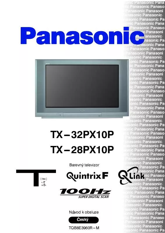 Mode d'emploi PANASONIC TX-32PX10P