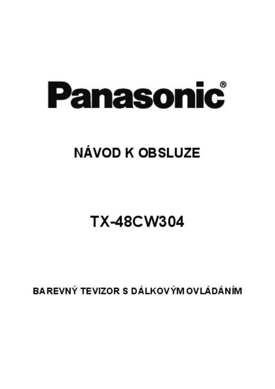 Mode d'emploi PANASONIC TX-48CW304