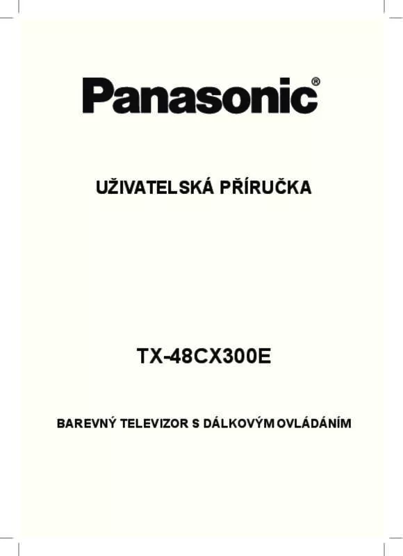 Mode d'emploi PANASONIC TX-48CX300E