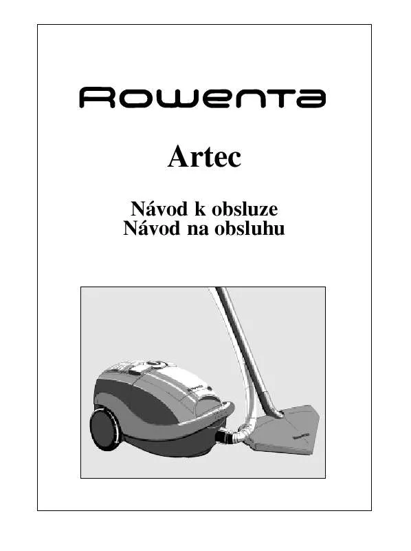 Mode d'emploi ROWENTA RO 354 ARTEC