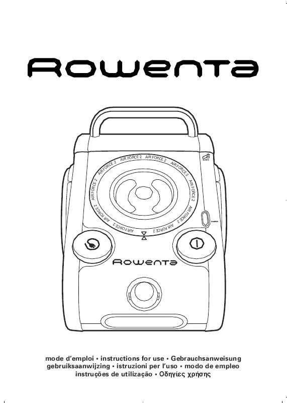 Mode d'emploi ROWENTA DX 9200