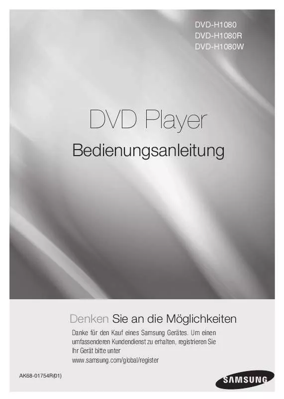 Mode d'emploi SAMSUNG DVD-H1080