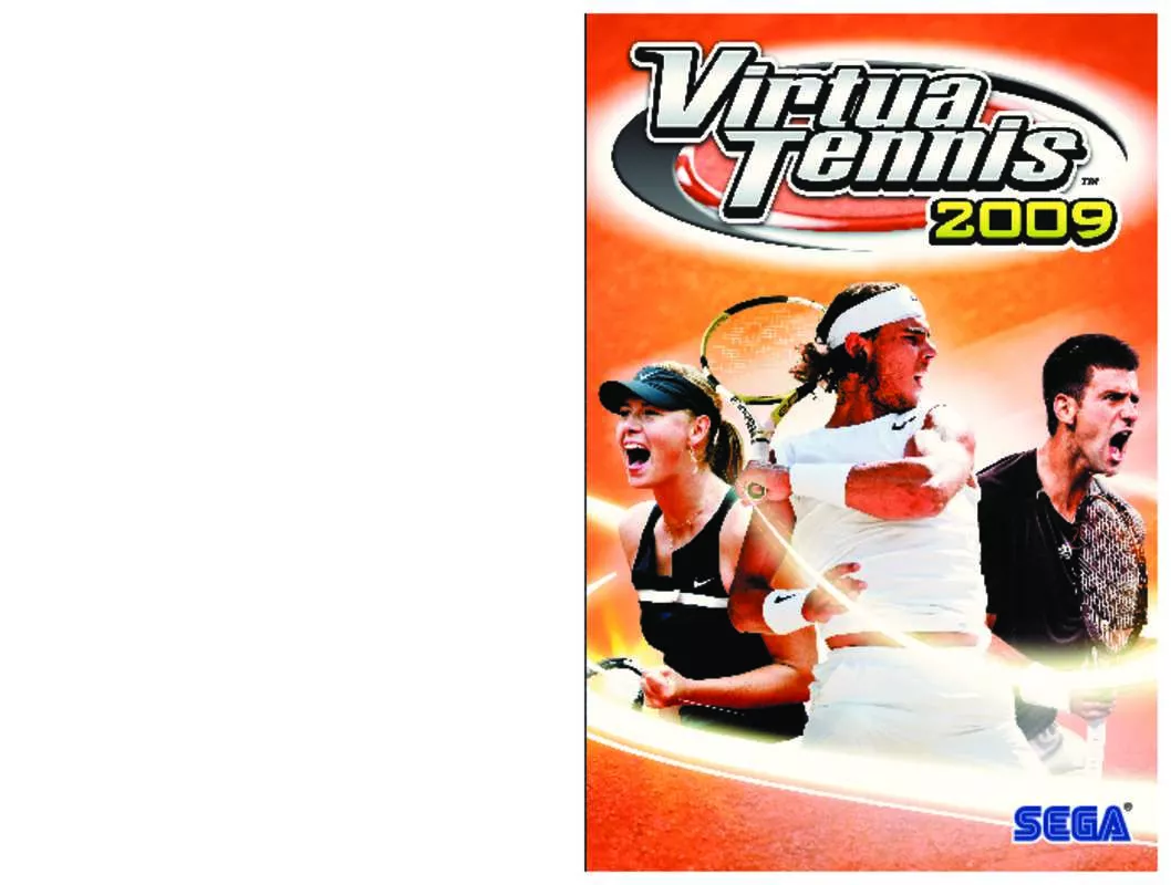 Mode d'emploi SEGA VIRTUA TENNIS 2009 (GAME PC, PS3)