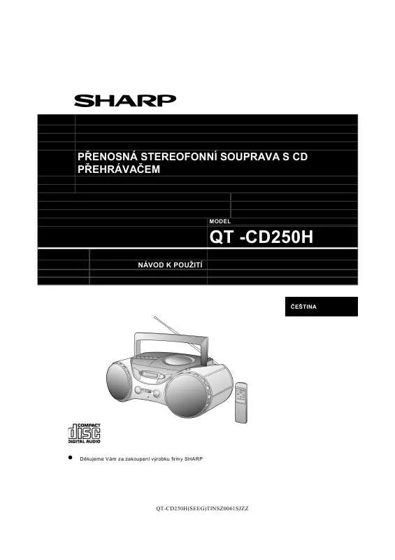 Mode d'emploi SHARP QT-CD250H