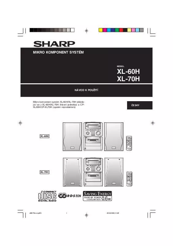 Mode d'emploi SHARP XL-60H/70H