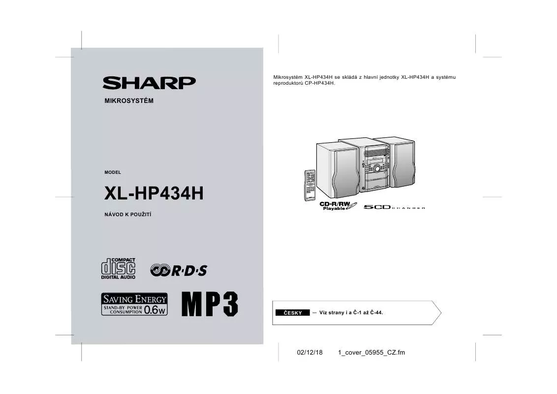 Mode d'emploi SHARP XL-HP434H