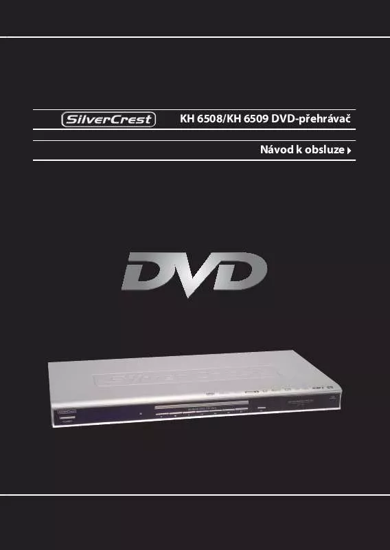 Mode d'emploi SILVERCREST KH 6508 DVD-PLAYER