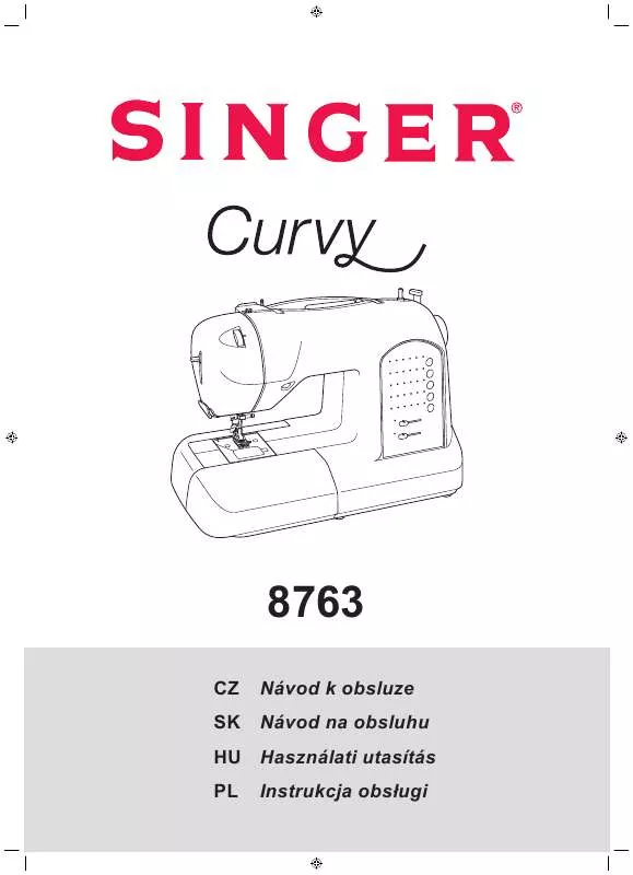 Mode d'emploi SINGER CURVY 8763