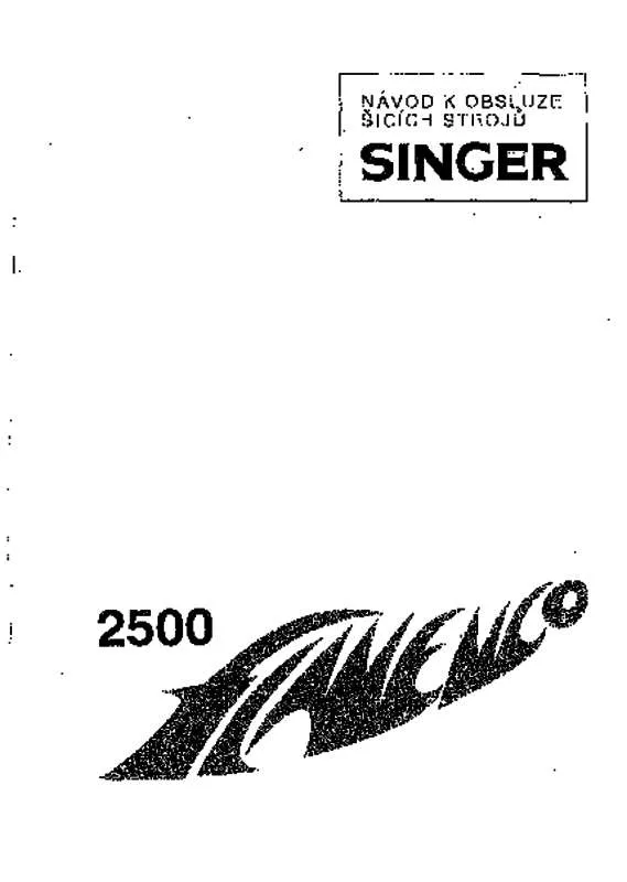 Mode d'emploi SINGER M.C.P.K. 2504C