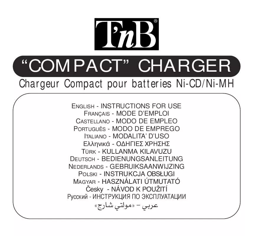 Mode d'emploi TNB COMPACT CHARGER CHBA035436