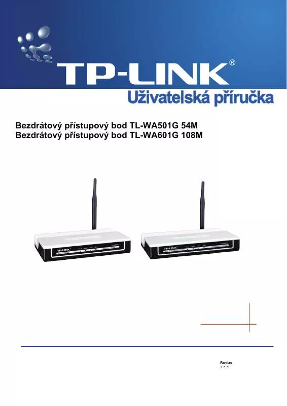 Mode d'emploi TP-LINK TL-WA501G 54M