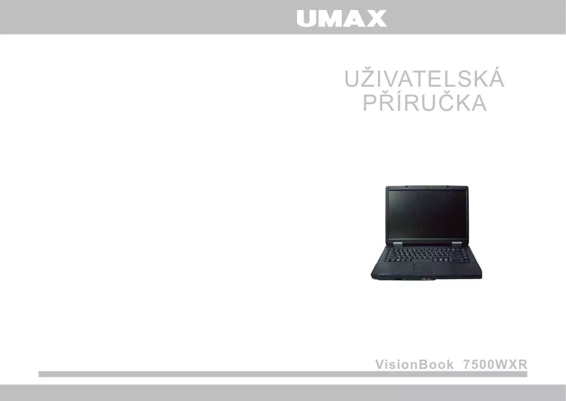 Mode d'emploi UMAX VISIONBOOK 7500WXR