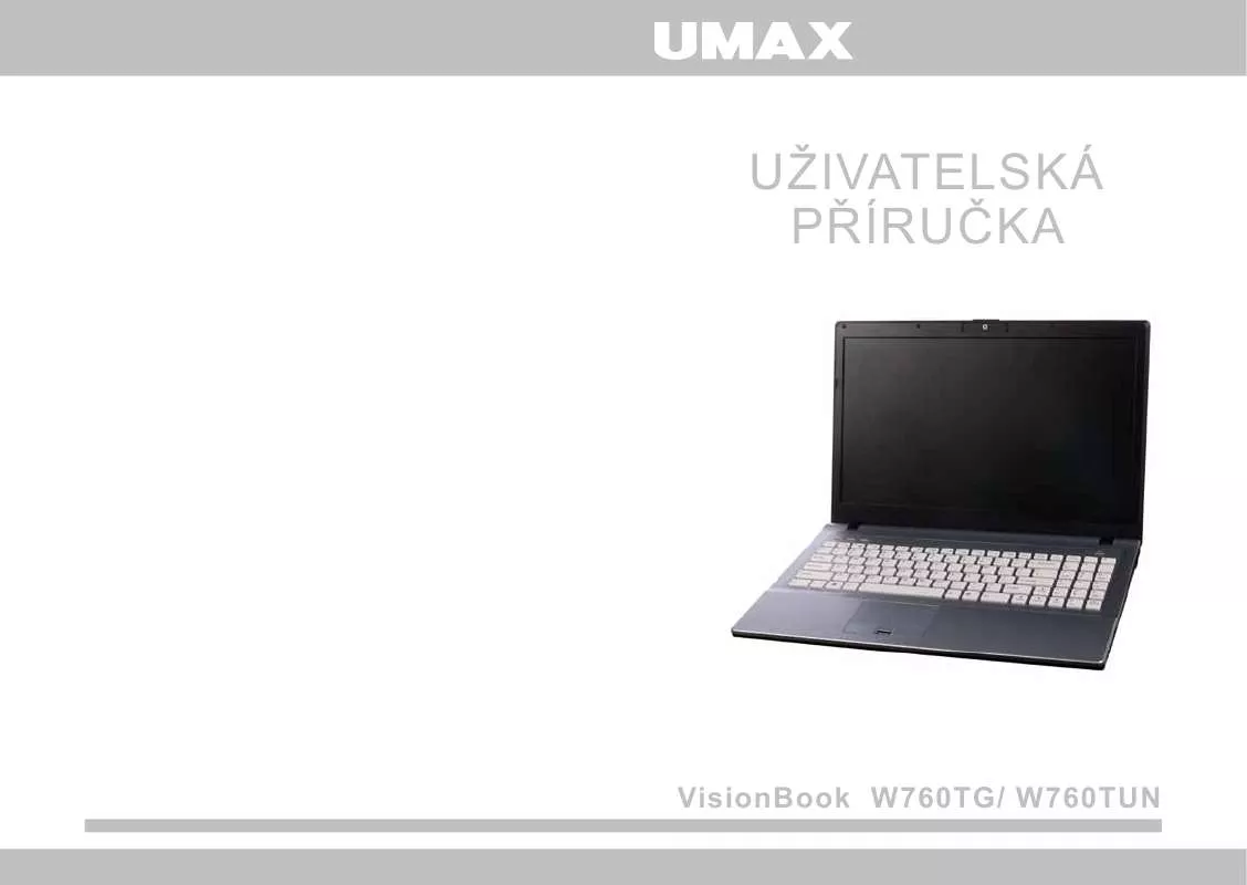 Mode d'emploi UMAX VISIONBOOK W760TG