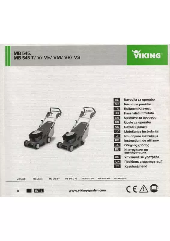 Mode d'emploi VIKING MB 545 VR