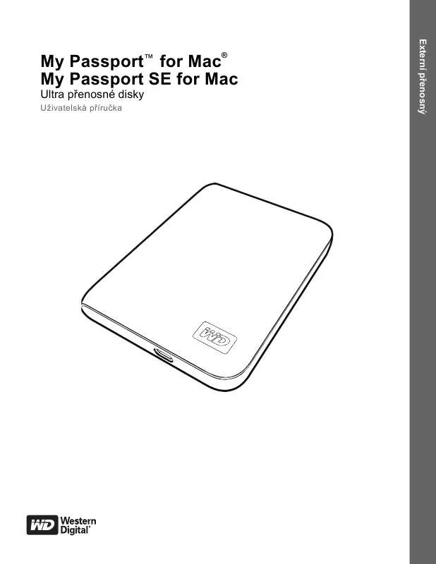 Mode d'emploi WESTERN DIGITAL MY PASSPORT SE FOR MAC