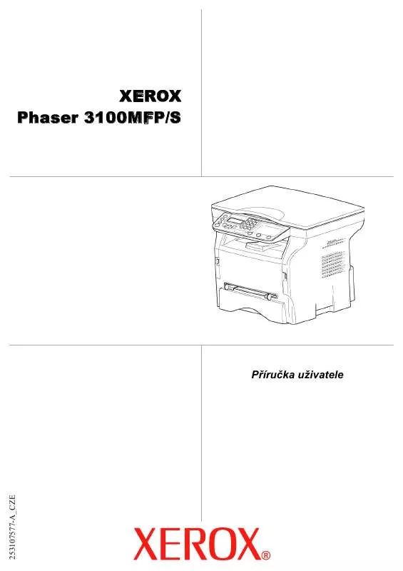 Mode d'emploi XEROX PHASER 3100MFP/S