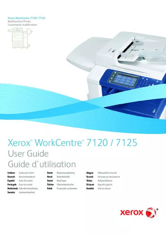 Mode d'emploi XEROX WORKCENTRE 7120