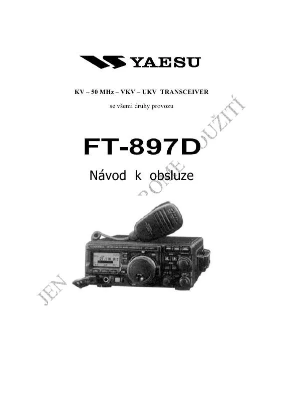 Mode d'emploi YAESU FT-897D