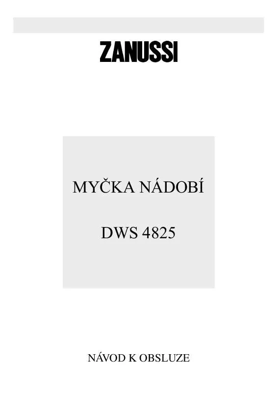 Mode d'emploi ZANUSSI DWS4825