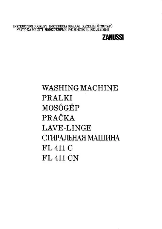 Mode d'emploi ZANUSSI FL411C