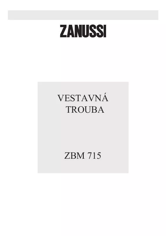 Mode d'emploi ZANUSSI ZBM715B