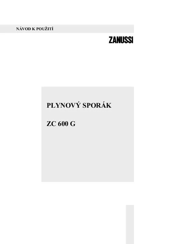 Mode d'emploi ZANUSSI ZC600G
