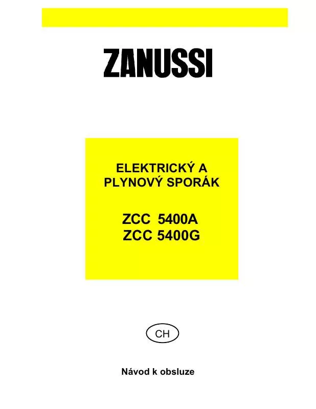 Mode d'emploi ZANUSSI ZCC5400G