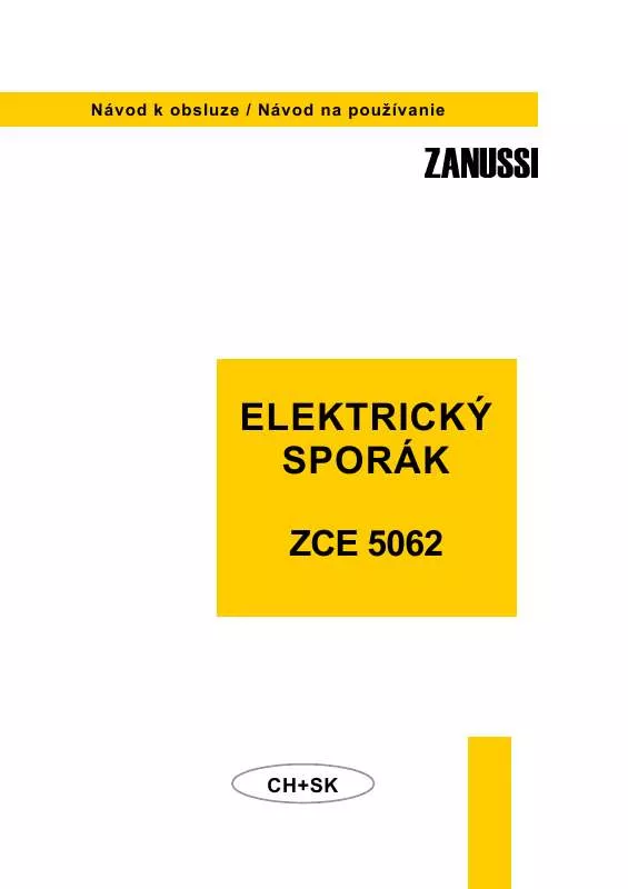 Mode d'emploi ZANUSSI ZCE5062