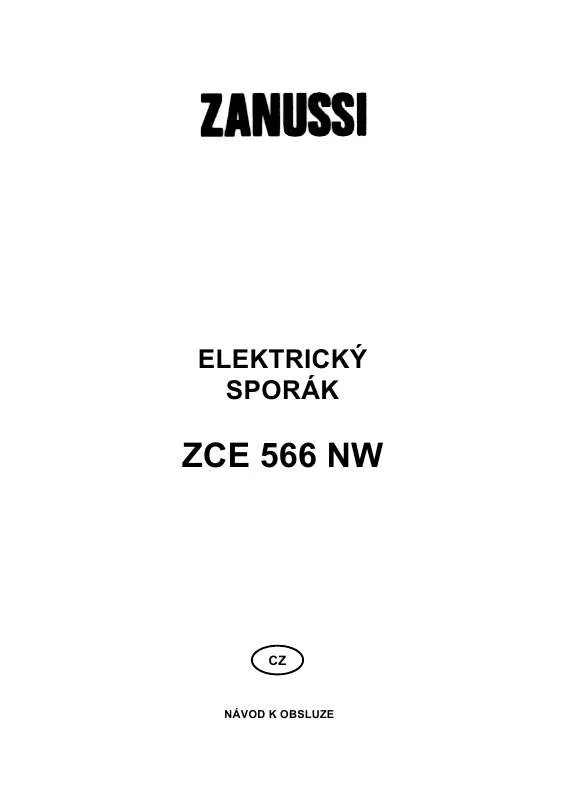 Mode d'emploi ZANUSSI ZCE566NW