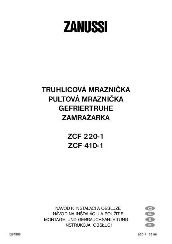 Mode d'emploi ZANUSSI ZCF410-1