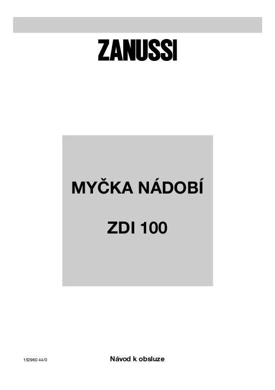 Mode d'emploi ZANUSSI ZDI100W
