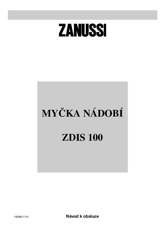 Mode d'emploi ZANUSSI ZDIS100W